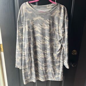 Camo Oversized Women’s Thin Sweater